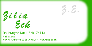 zilia eck business card